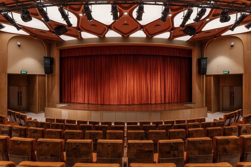 Aditya Birla Auditorium, India — detail.